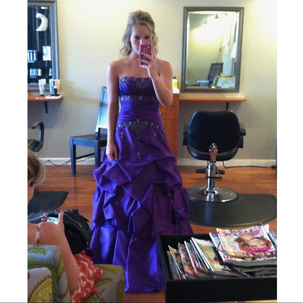 Purple prom dress